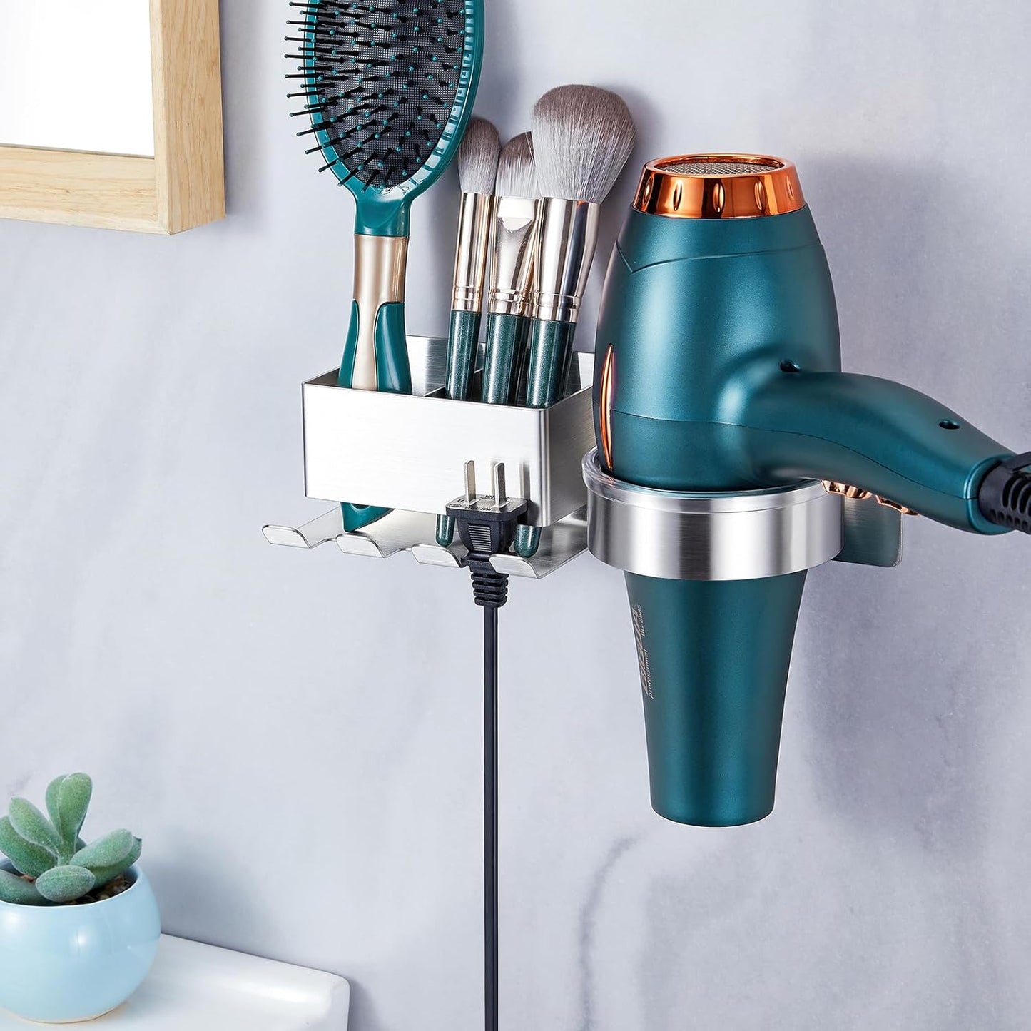 Oukimly Stainless Steel Hair Dryer Holder