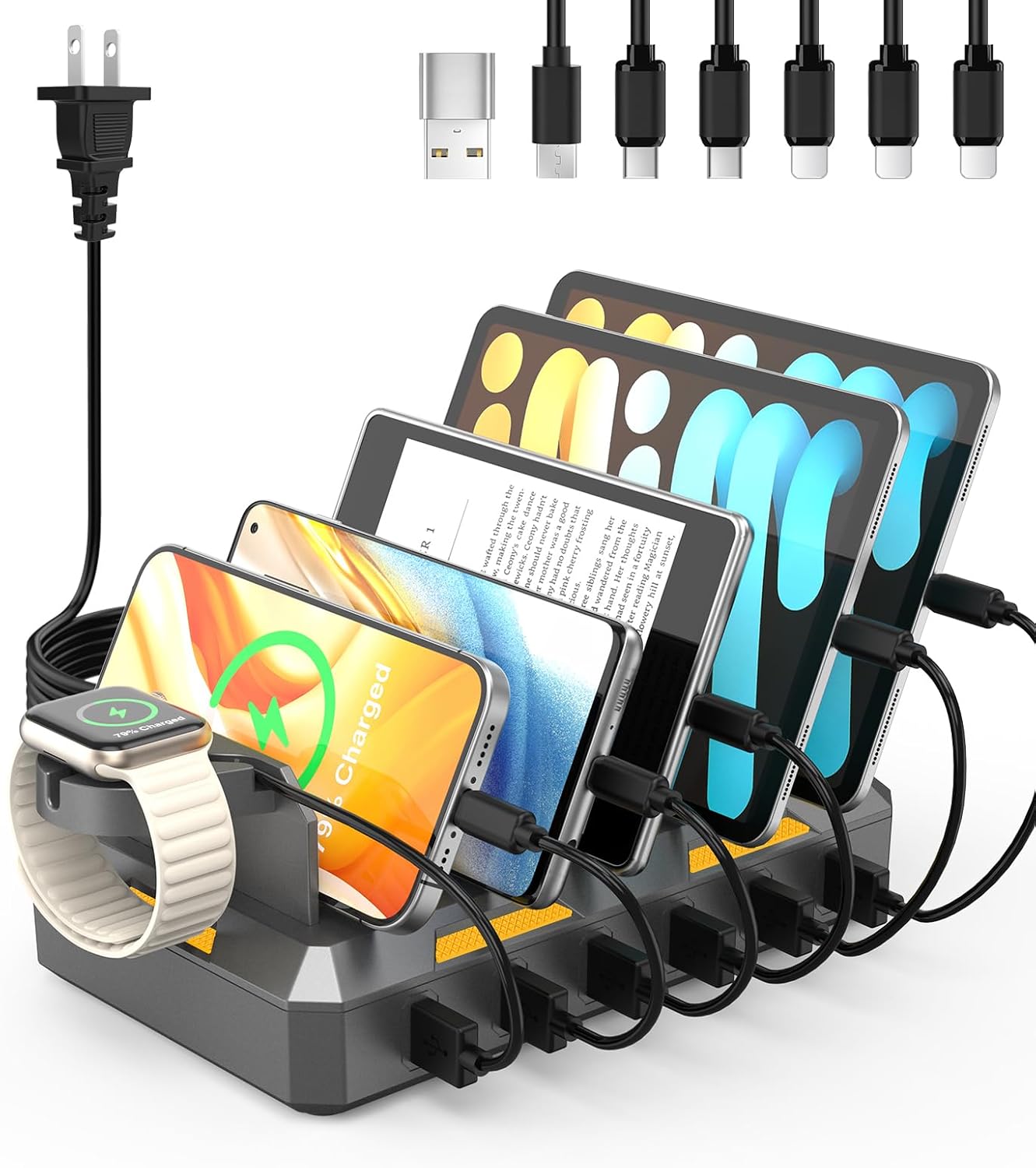 CREATIVE DESIGN Charging Station for Multiple Devices - 50W USB Hub