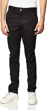 Dickies Men's Slim Skinny Fit Twill Work Pant for Comfort and Style