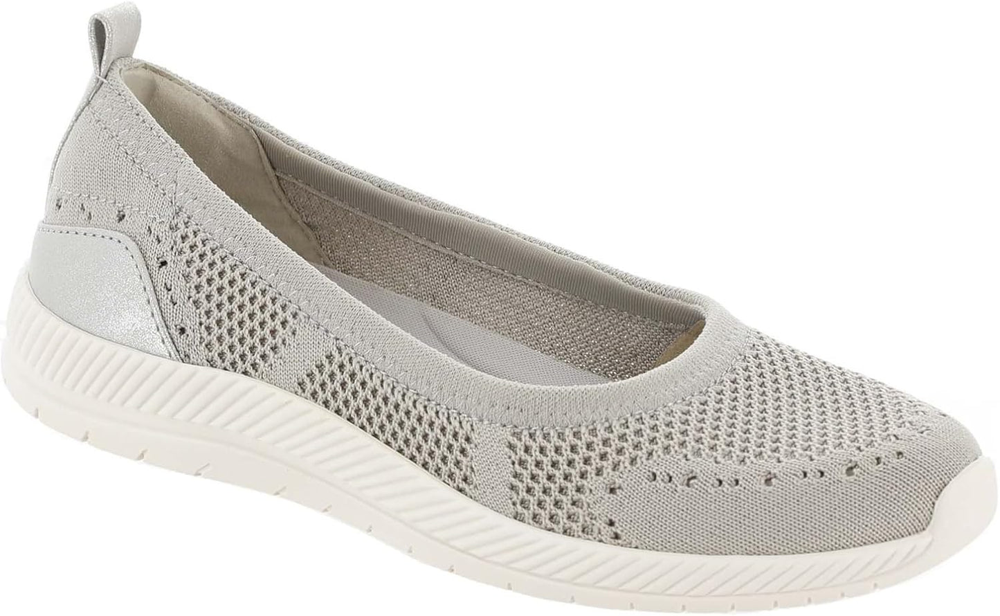 Easy Spirit Womens Glitz2Ballet Flat for All-Day Comfort
