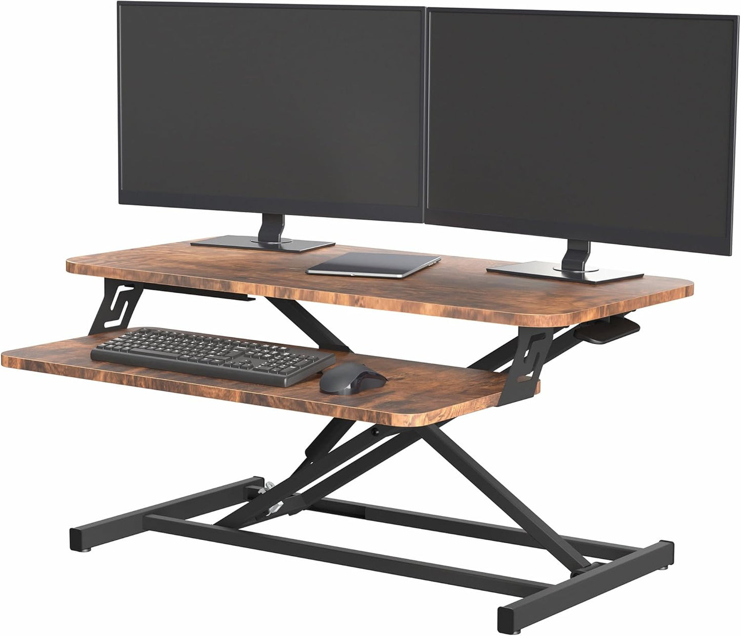VIVO Height Adjustable 32 inch Stand Up Desk Converter for Work