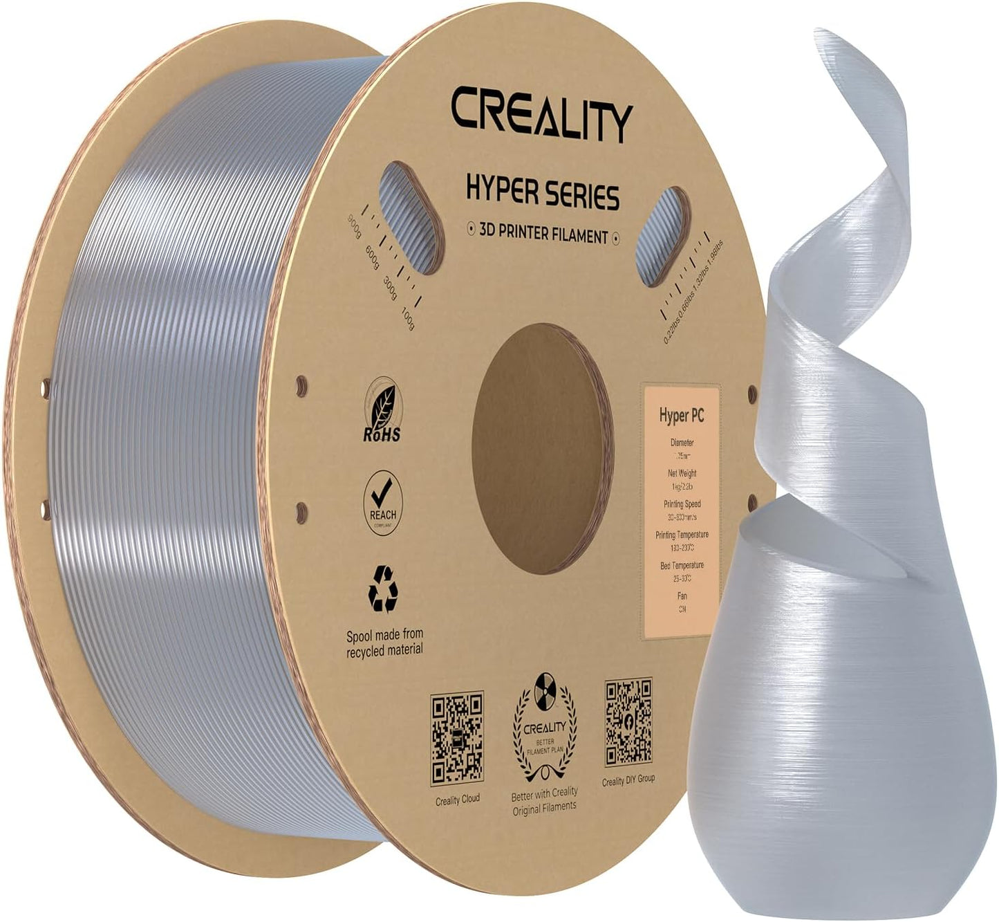 Creality PC Filament 1.75mm for High-Speed 3D Printing