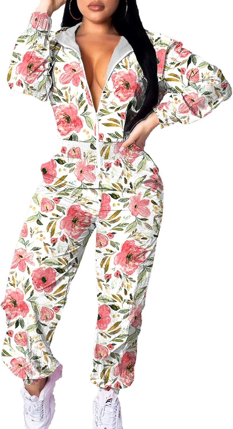 EOSIEDUR Women's Pullover Hoodies Jumpsuit Set for Casual Wear