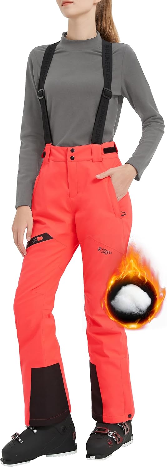 Pioneer Camp Women's Waterproof Snow Bibs