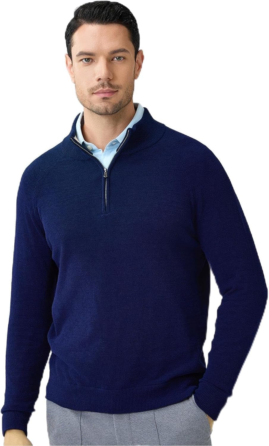 Luxury Anti-Pilling Men's Pullover: Hudson Wellesley