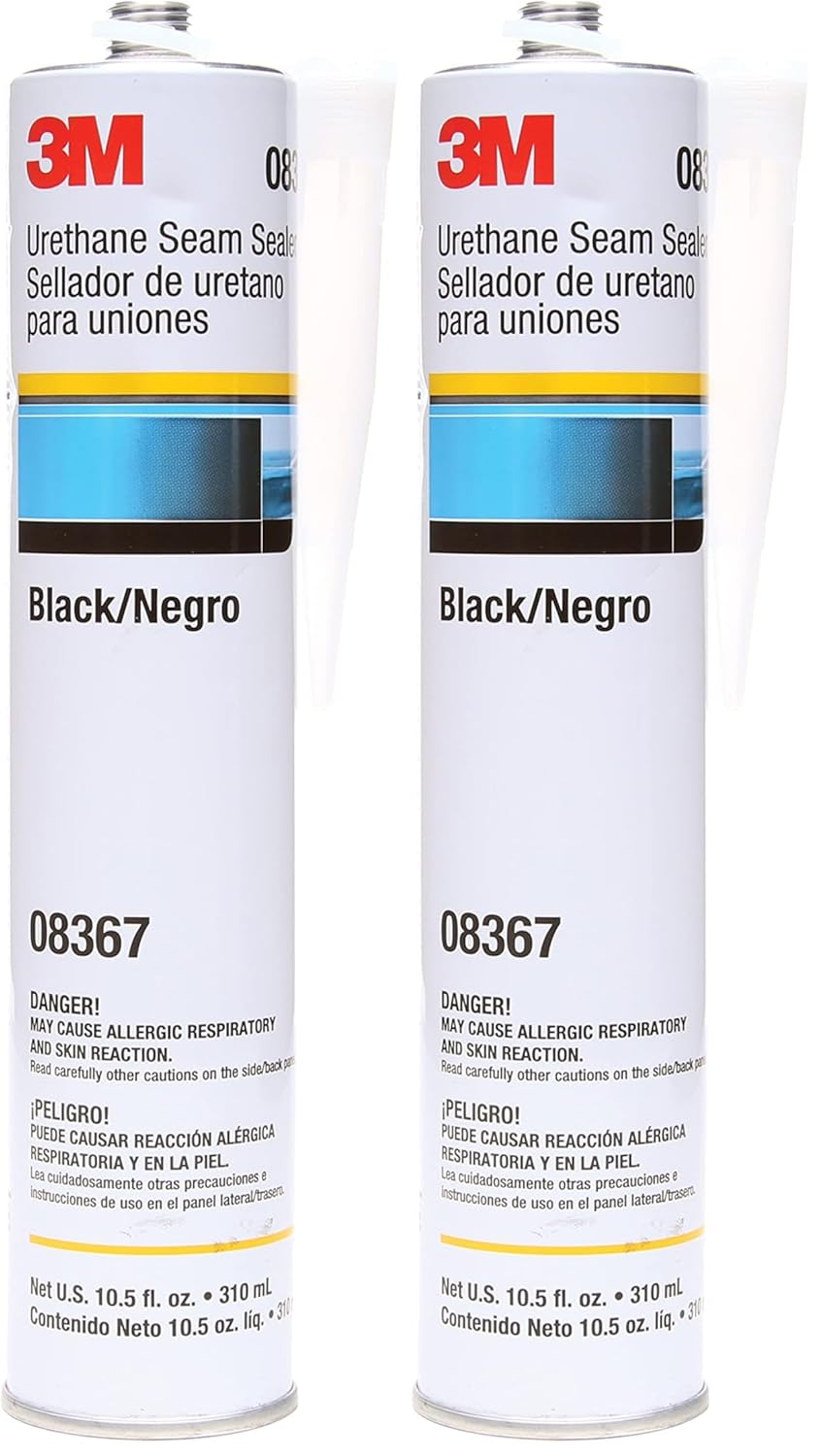 3M Urethane Seam Sealer, High Solids, Flexible, Black, 310 mL