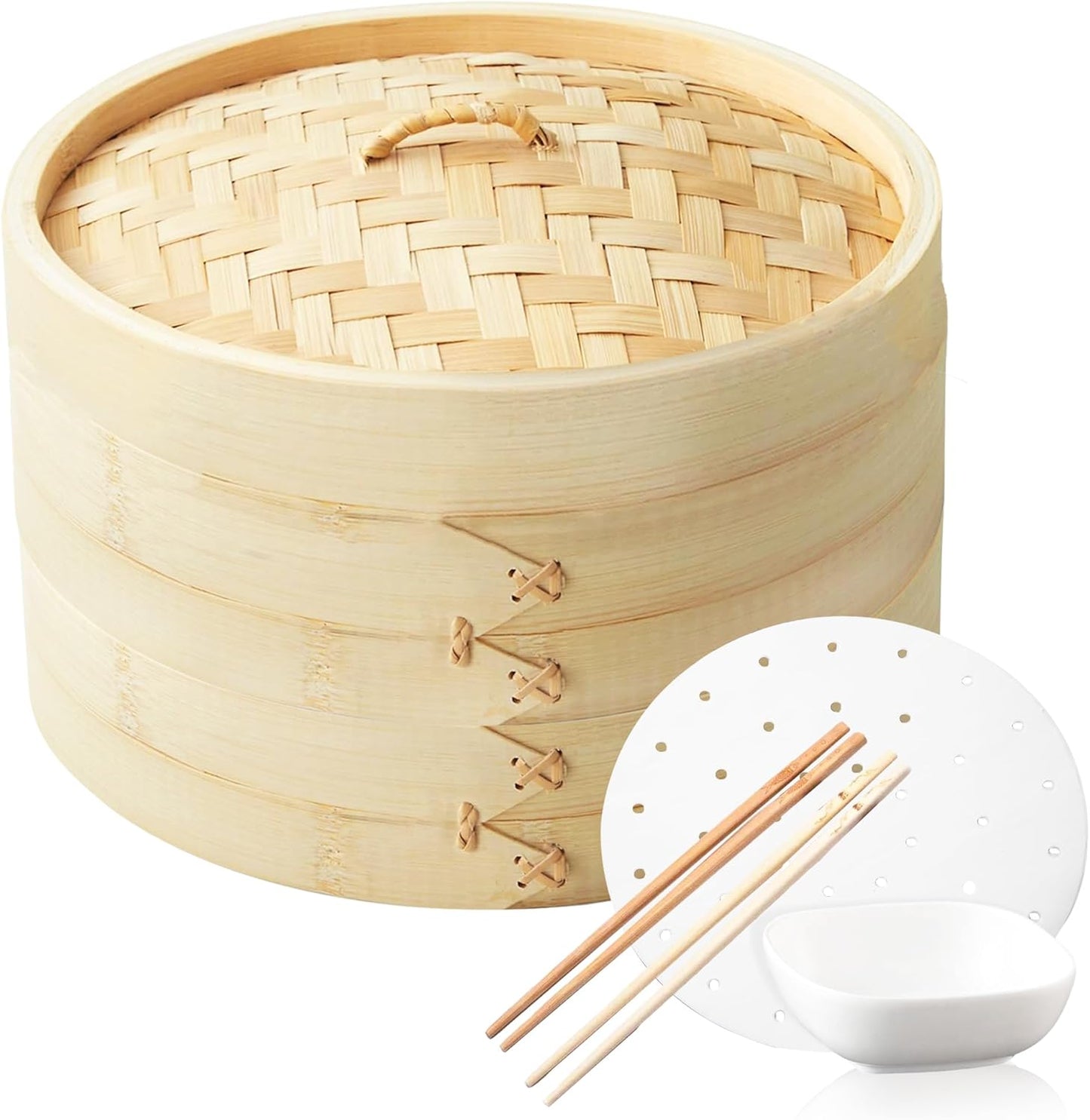 10 Inch Bamboo Steamer: Perfect for Asian Cuisine