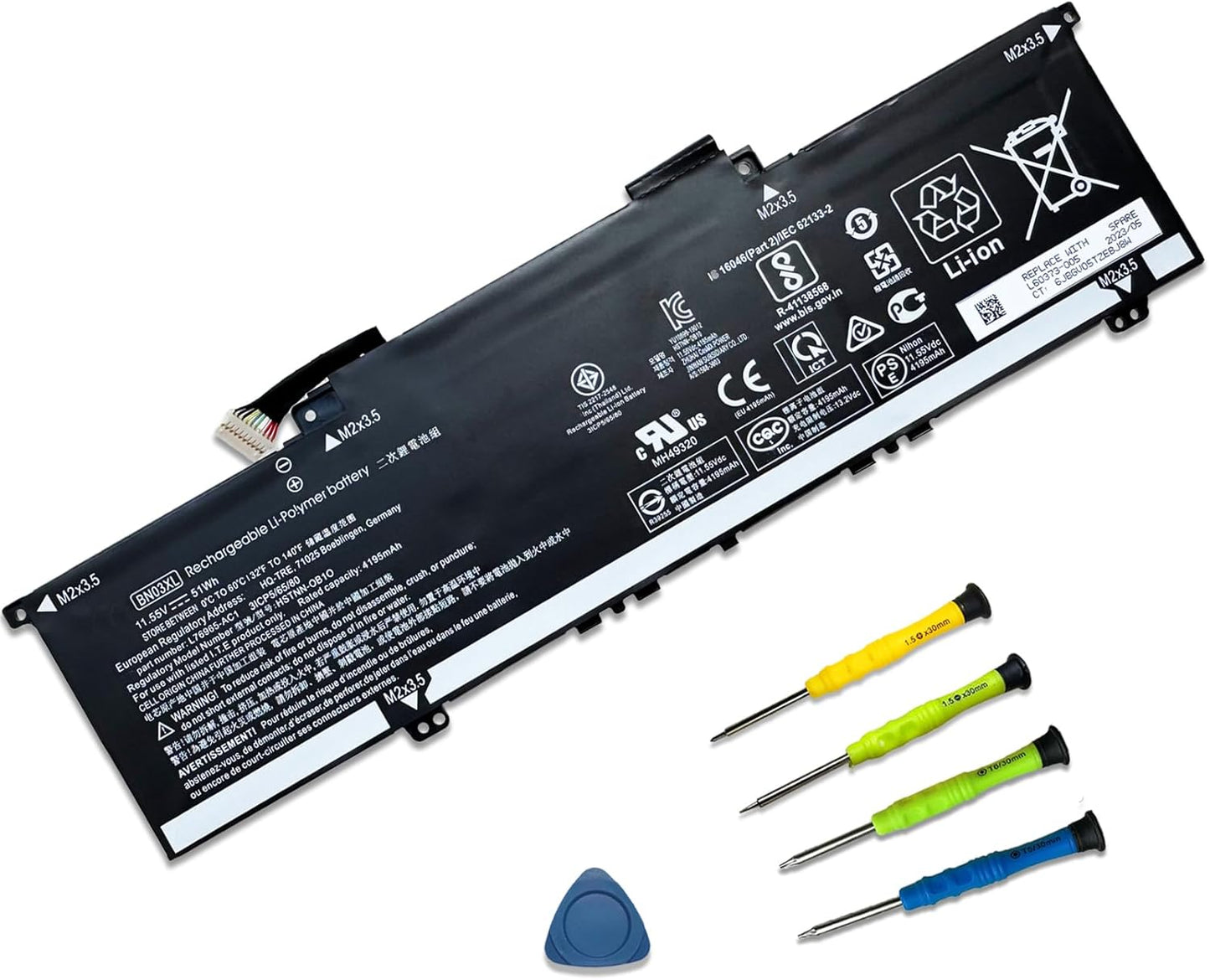 BN03XL Laptop Battery Replacement for HP Envy Series Notebooks