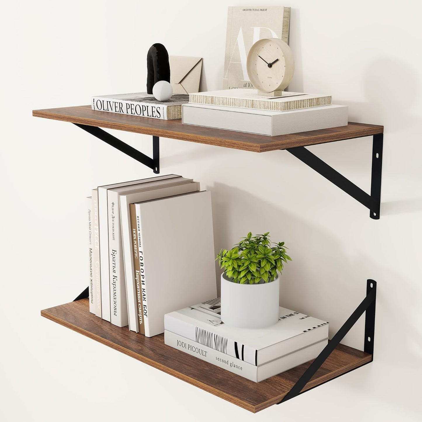 Heimlove 12 Inch Deep Floating Shelves for Stylish Storage