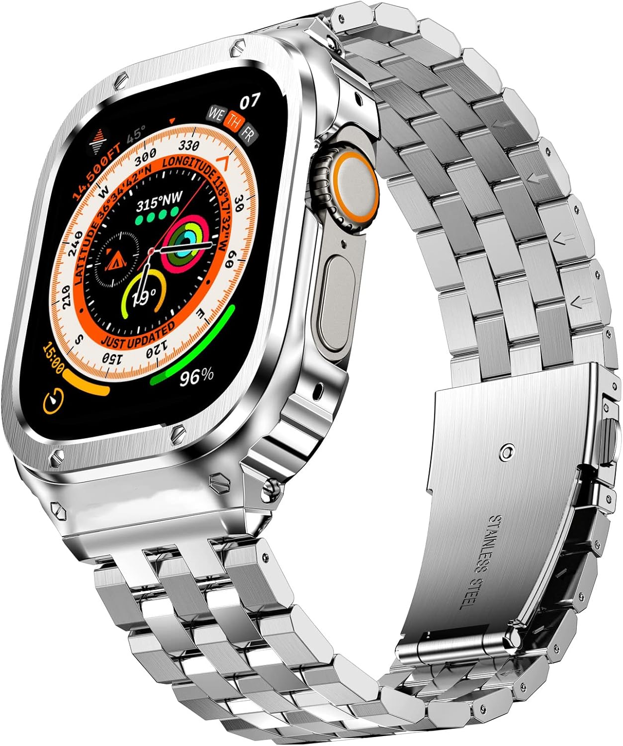 SUPLINK Stainless Steel Apple Watch Band 49mm