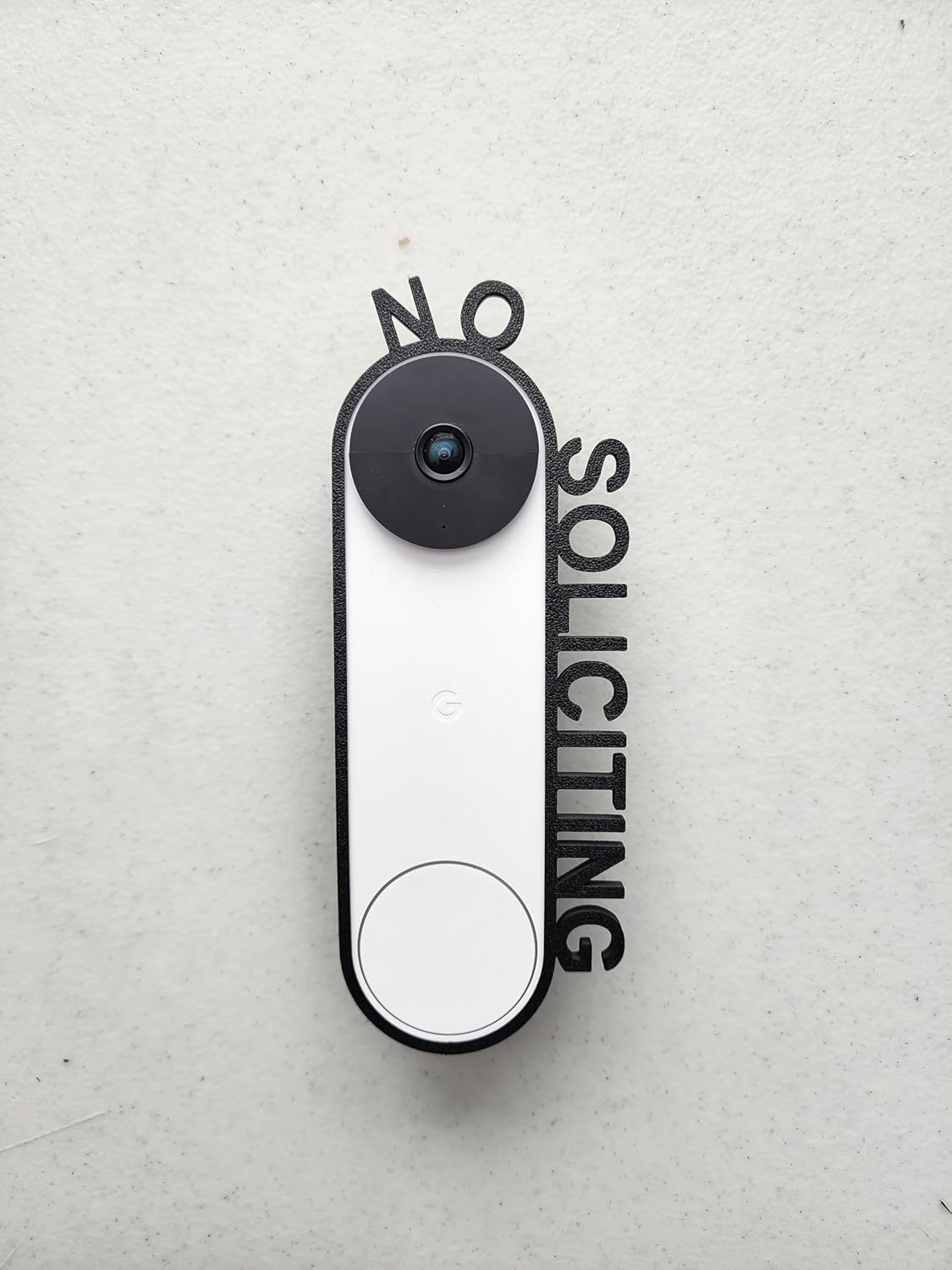 Custom No Soliciting Sign for Google Nest | Handmade Yard Decor