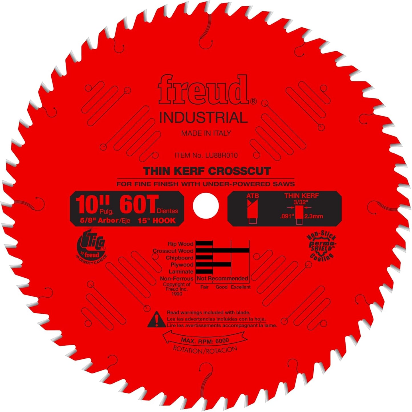 Freud LU88R010 10 in Thin Kerf Fine Finish Crosscut Blade Review