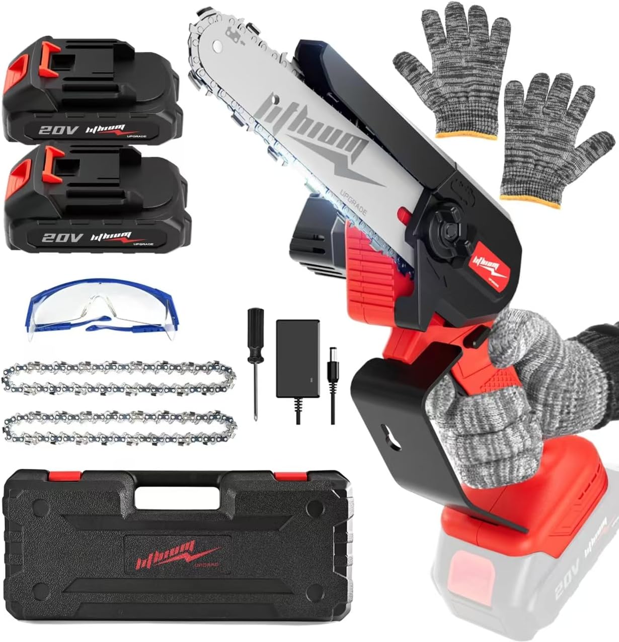 Mini Chainsaw Cordless 6 Inch Portable Electric Chainsaw