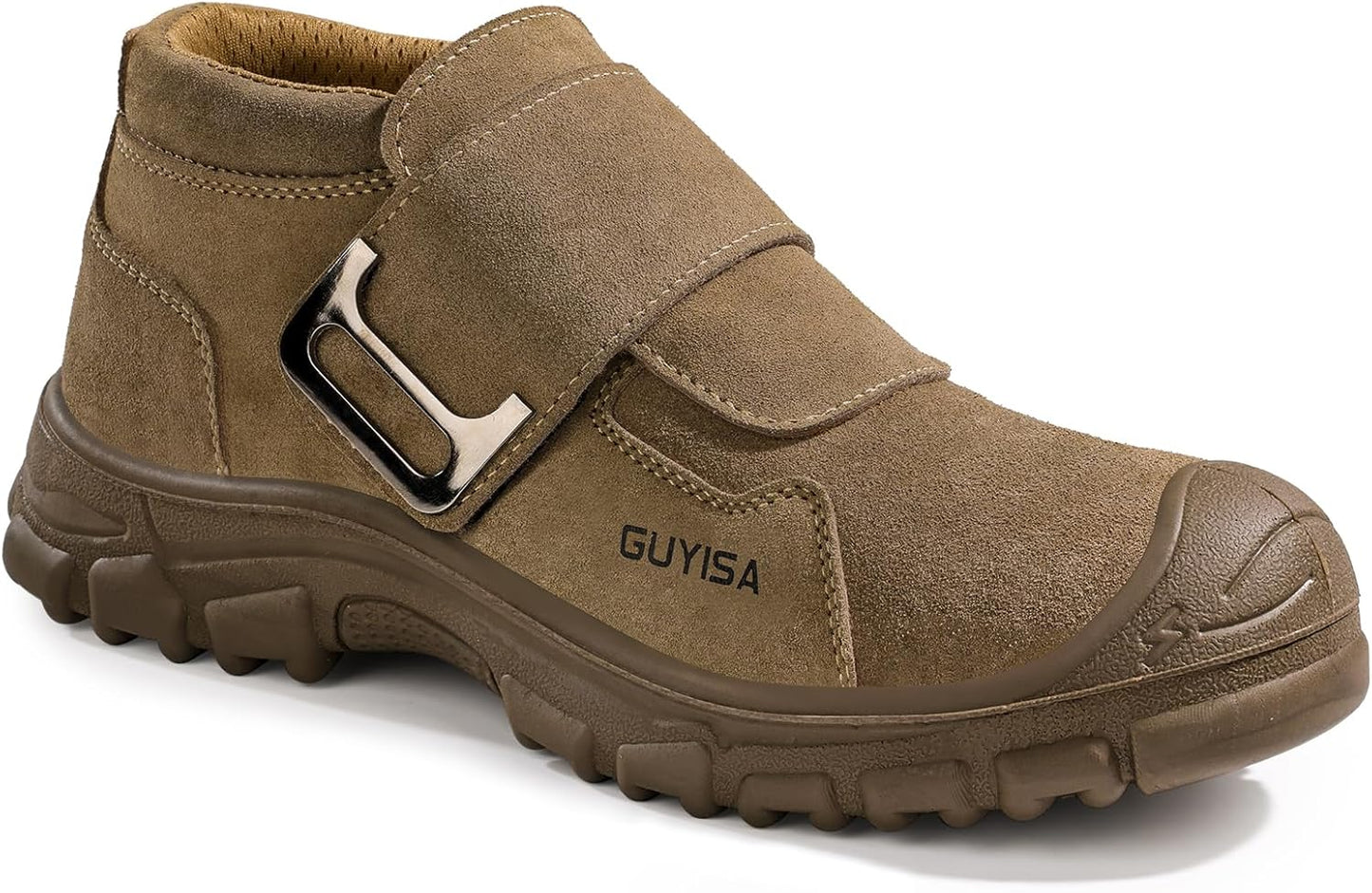 GLANOUDUN Welding Work Boots for Men - Indestructible Safety Shoes