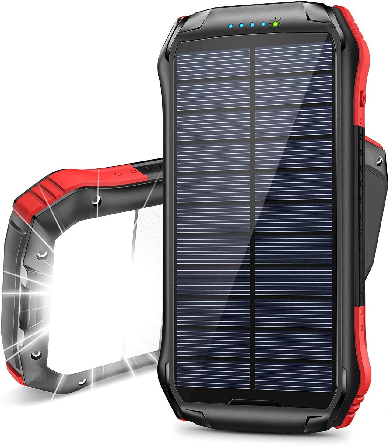 16000mAh Solar Charger with Dual USB Ports - Waterproof & Powerful