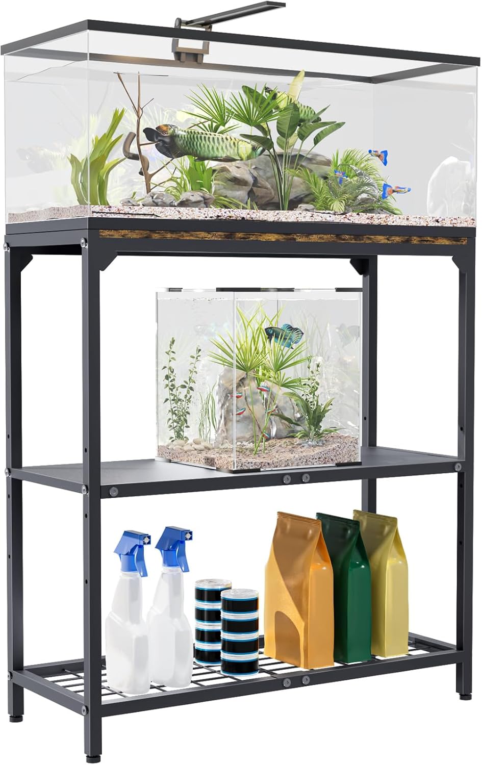 20-30 Gallon Aquarium Stand with Adjustable Storage Shelves
