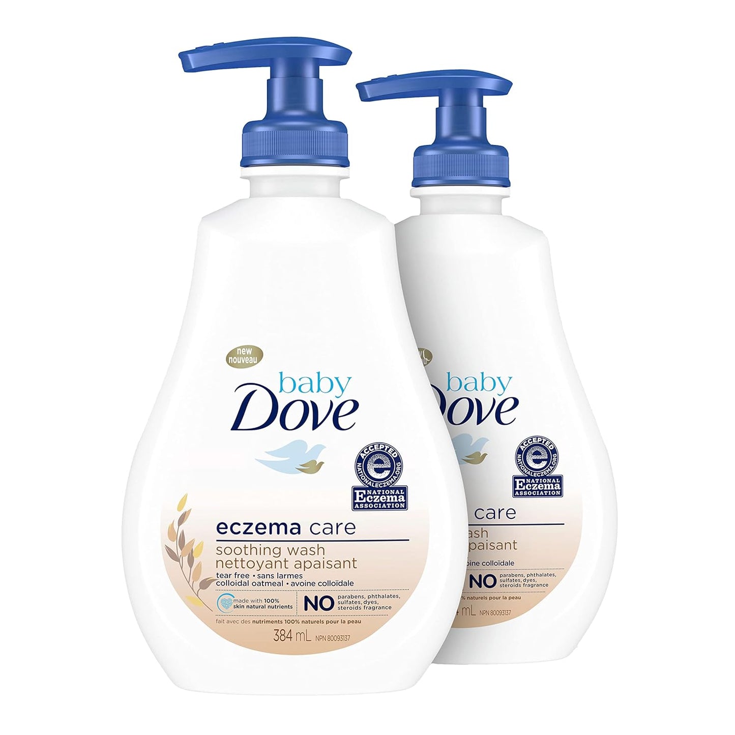 Baby Dove Eczema Care Body Wash Duo - Gentle, Fragrance-Free