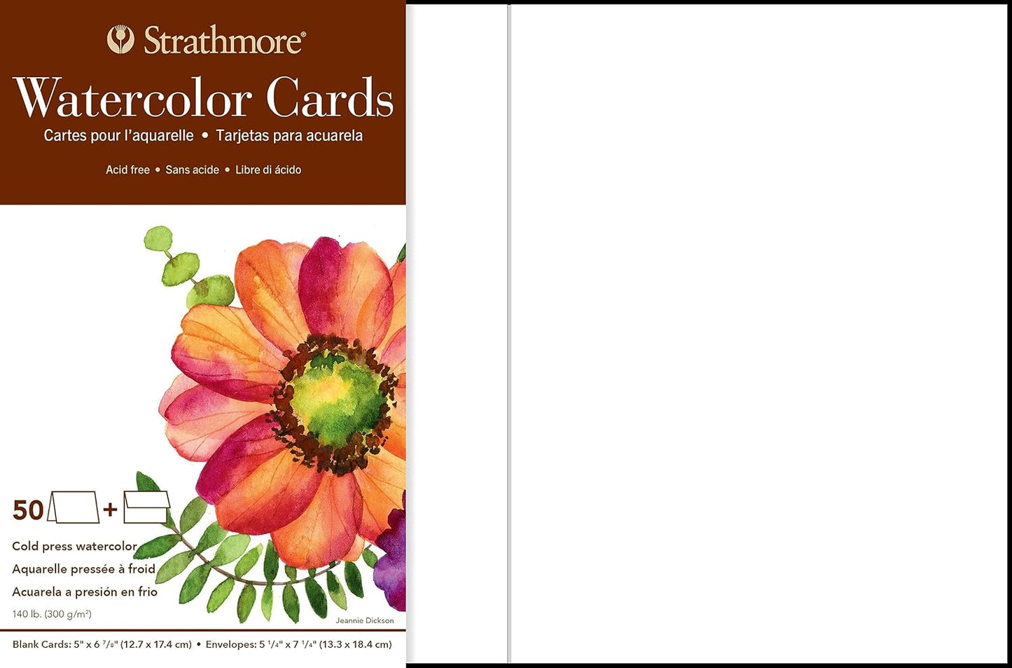 Strathmore Watercolor Cards for Weddings and Events, 50 Pack