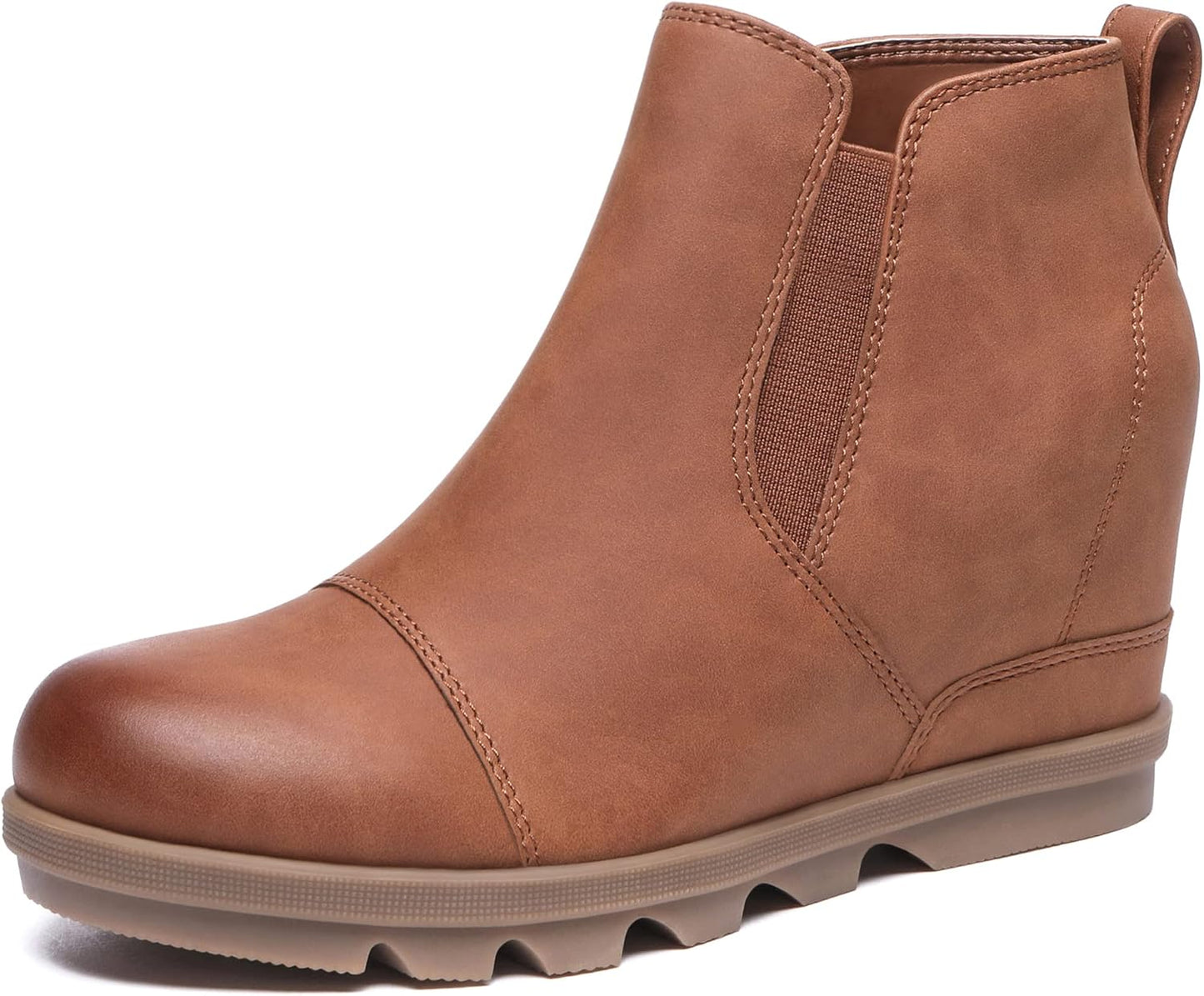 Athlefit Women's Wedge Ankle Boots for Comfort and Style