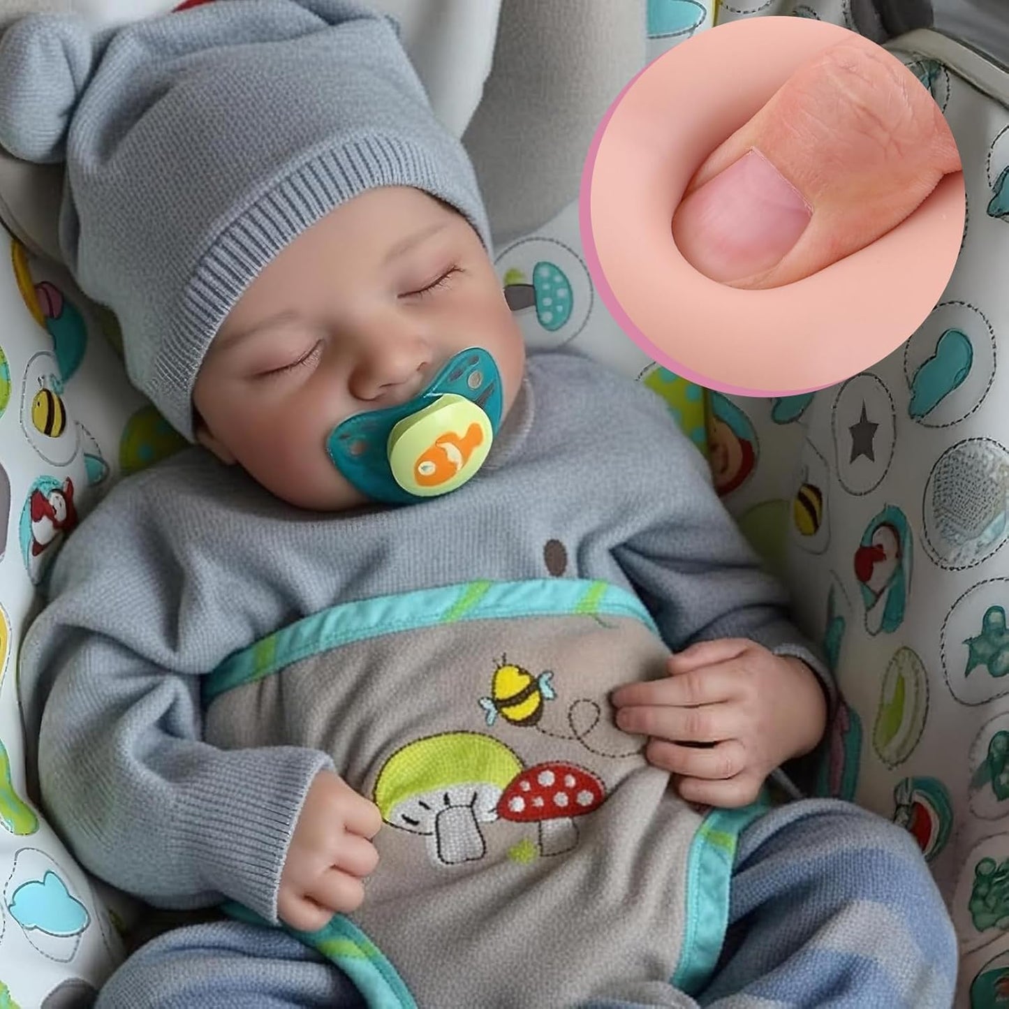 Lifelike Reborn Baby Dolls - 17 Inch Realistic Newborn Toy