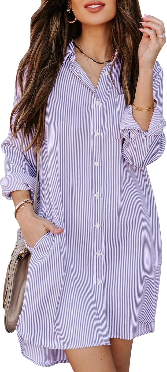 Womens Button Down Shirt Dresses with Pockets for Every Occasion