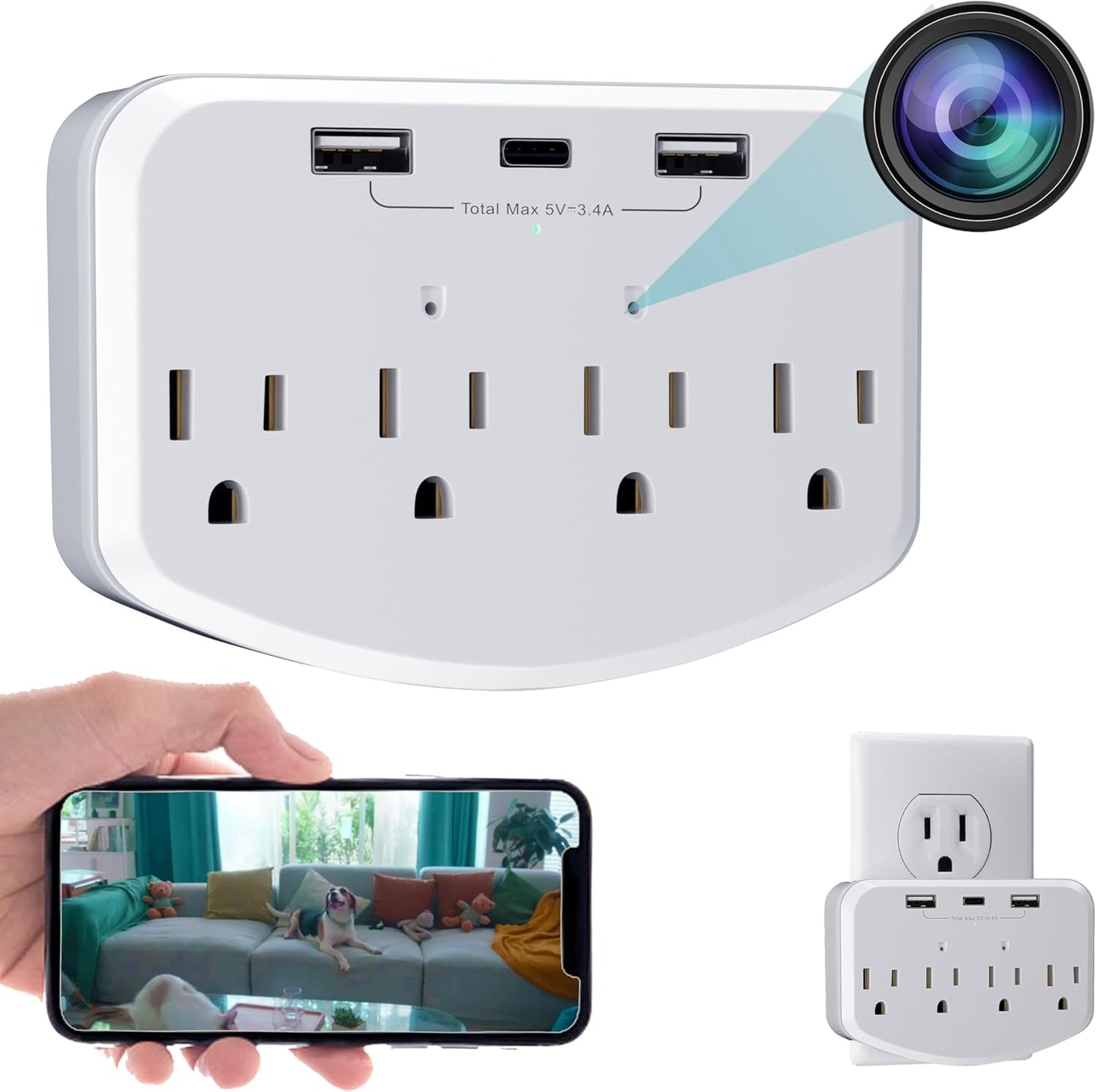 1080 HD Hidden Cameras Wireless Mini Spy Camera for Home Security