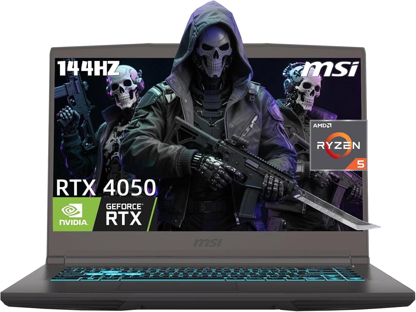 MSI Thin A15 Gaming Laptop with 15.6 FHD 144Hz Display