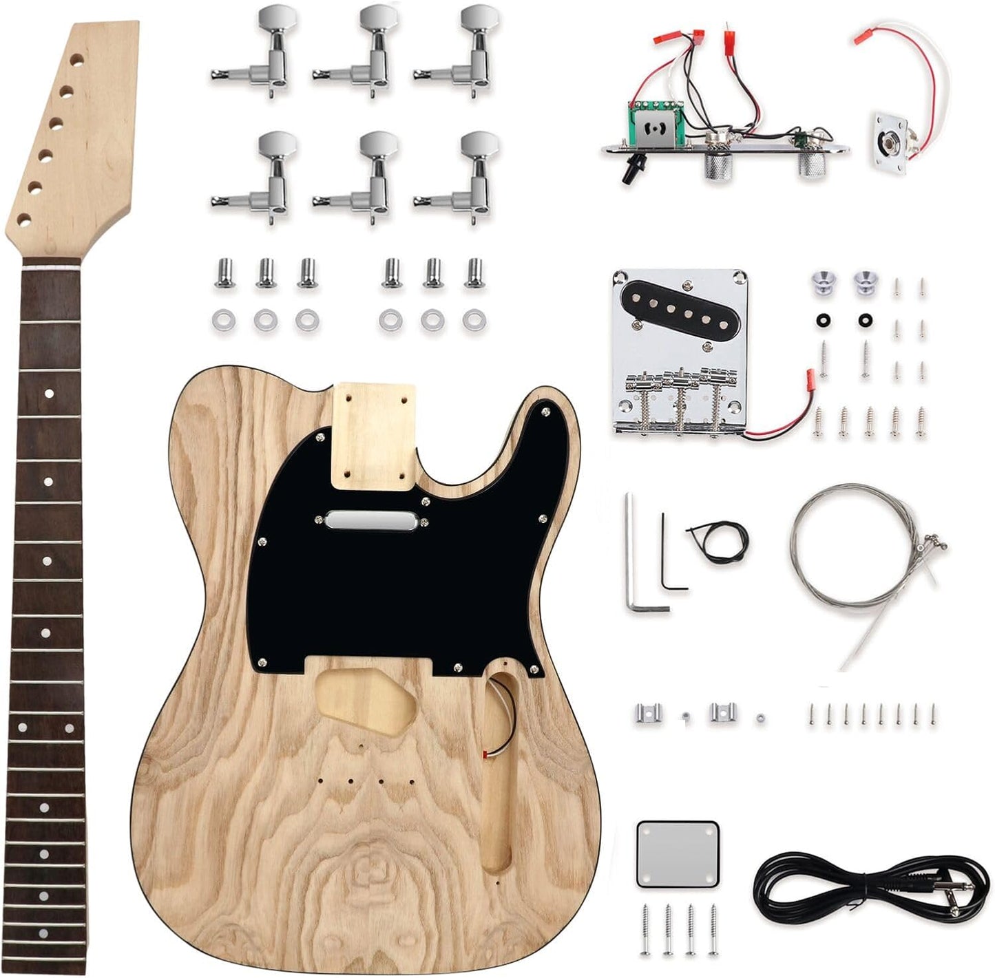 DIY Electric Guitar Kit Beginner TL Style 6 String Right Handed
