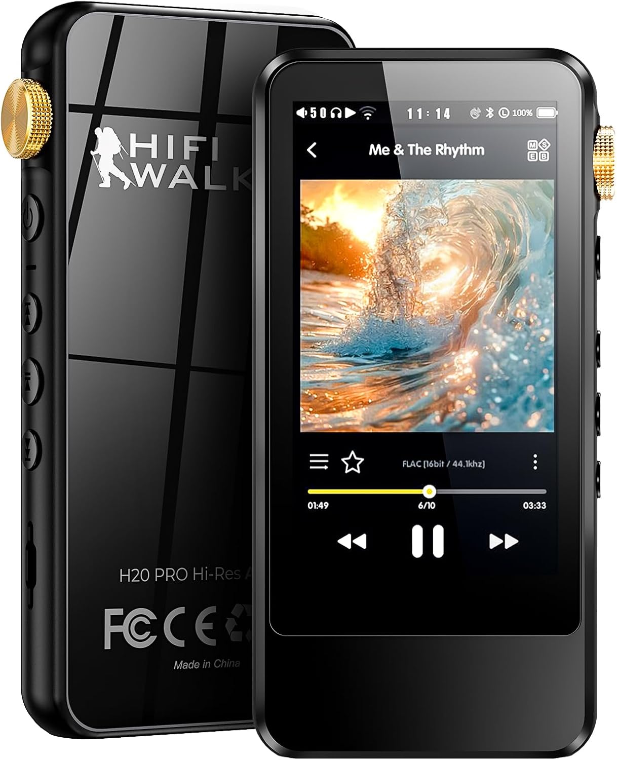 H20 Pro Hi-Res MP3 Player with Bluetooth and Dual DAC Features