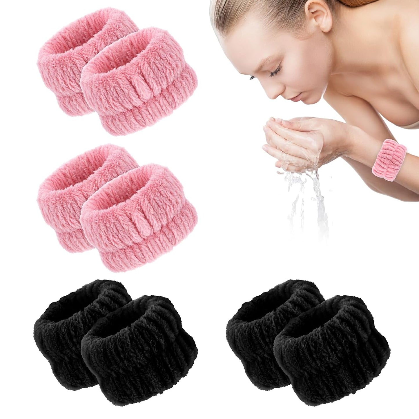 Absorbent Microfiber Wrist Bands Set - Say Goodbye to Spills!