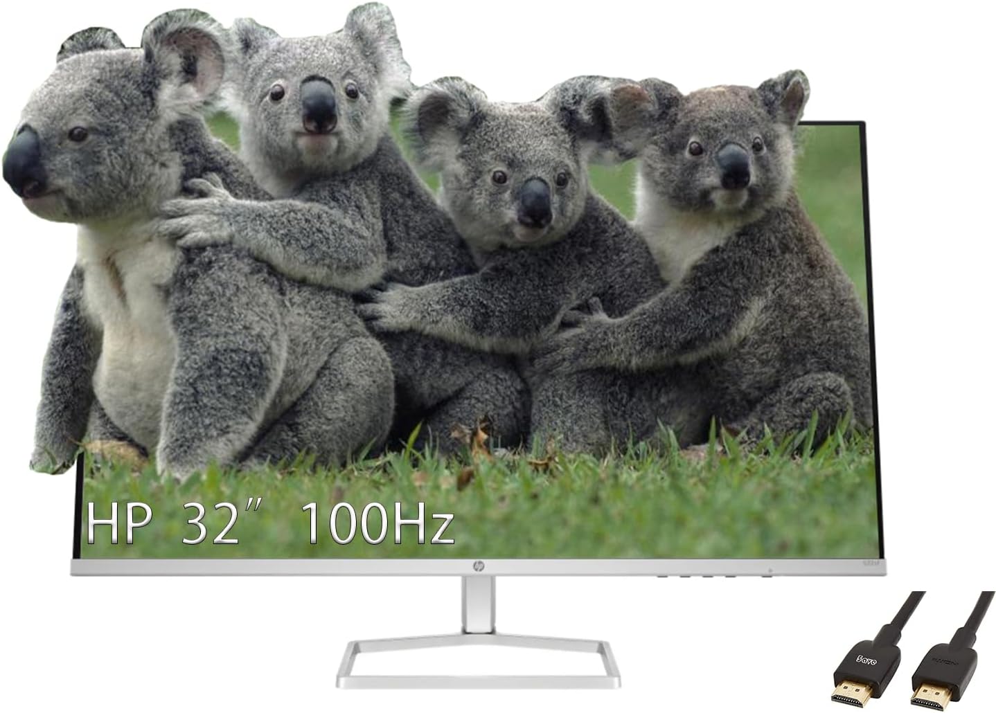 HP 32 Full HD VA Monitor, Anti-Glare, 100Hz Refresh, Silver
