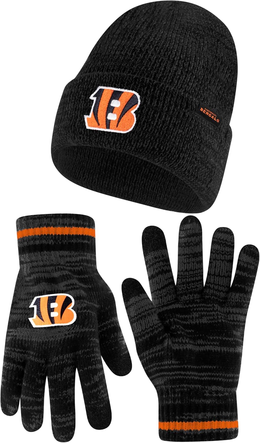 Ultra Game NFL Official Super Soft Knit Beanie and Gloves Set
