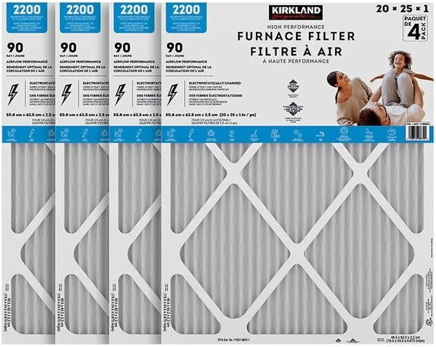 MINIBIRD MPR 2200 Electrostatic Air Filters - 4 Pack