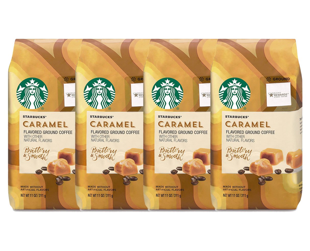 Starbucks Caramel Flavored Ground Coffee for Sweet Cravings