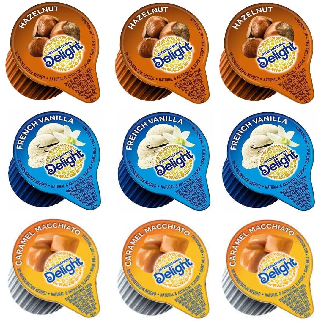 Assorted Liquid Non-Dairy Coffee Creamer Singles - 48 Pack