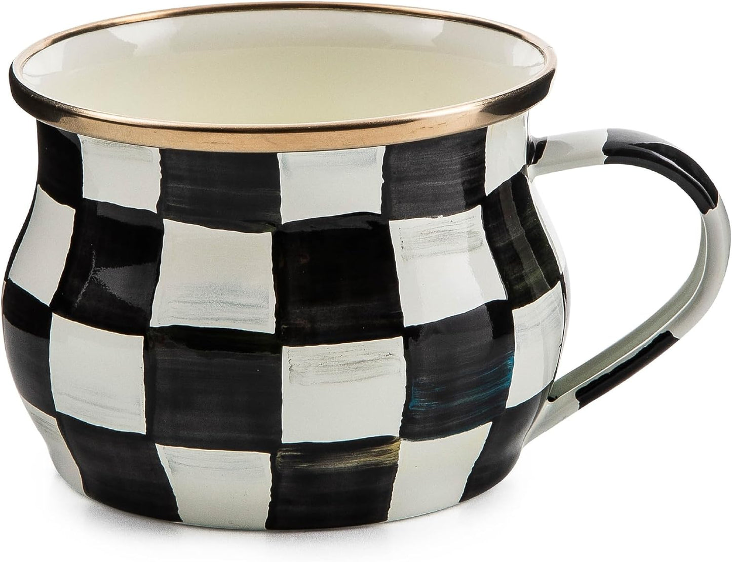 MACKENZIE-CHILDS Enamel Teacup for Unique Coffee and Tea