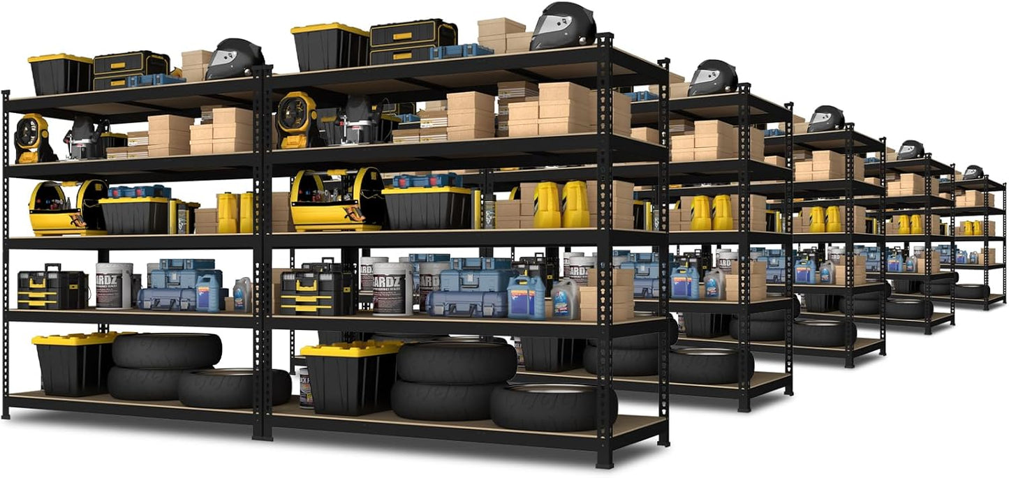 Heavy Duty 5 Tier Adjustable Garage Storage Shelves for Home