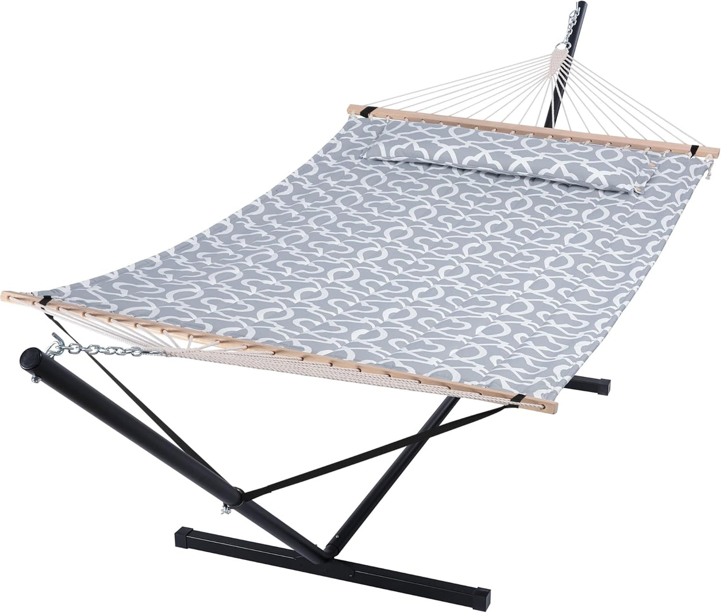 Extra Large Double Hammock with Stand for Ultimate Relaxation