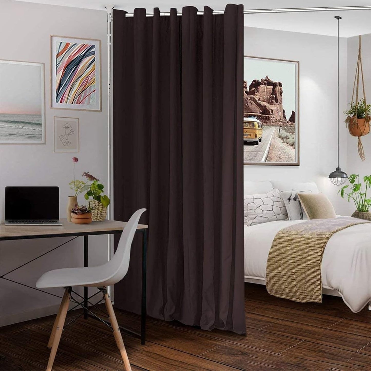 Expandable Room Divider Rod, No-Damage Installation, 70-125 ~ FLY HAWK