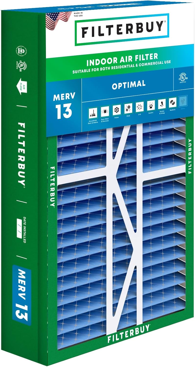 17.5x27x5 Air Filter MERV 13 for Optimal Smoke & Allergy Defense