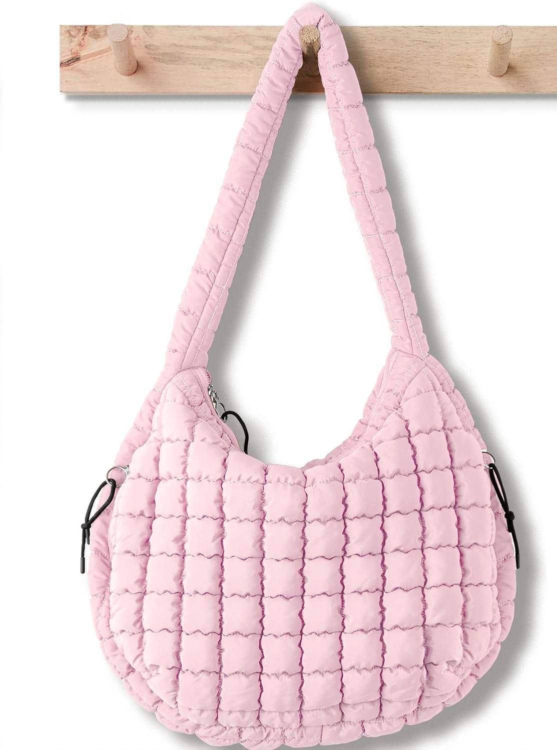 Large Quilted Puffer Tote Bag for Women - Stylish Carryall