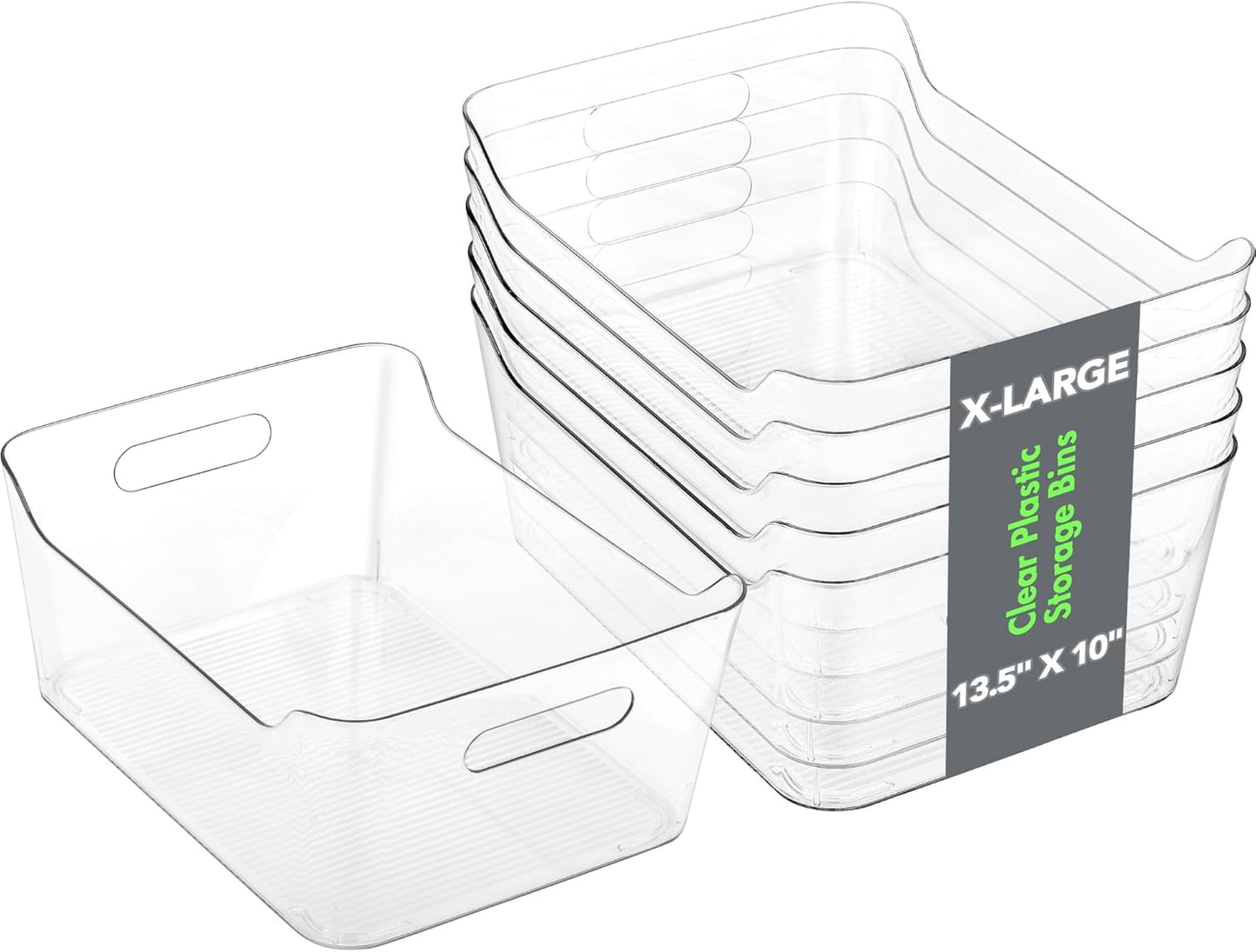 Tiawudi Extra Large Plastic Storage Bins for Home Organization