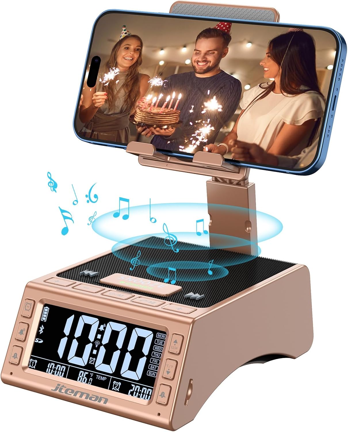 JTEMAN Bluetooth Speaker Stand - Tech Gift