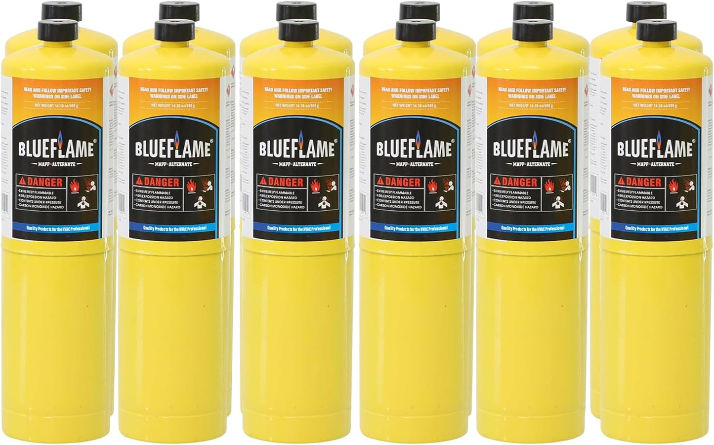 BlueFlame MAPP ALTERNATE Gas Cylinder for Welding and Culinary Use