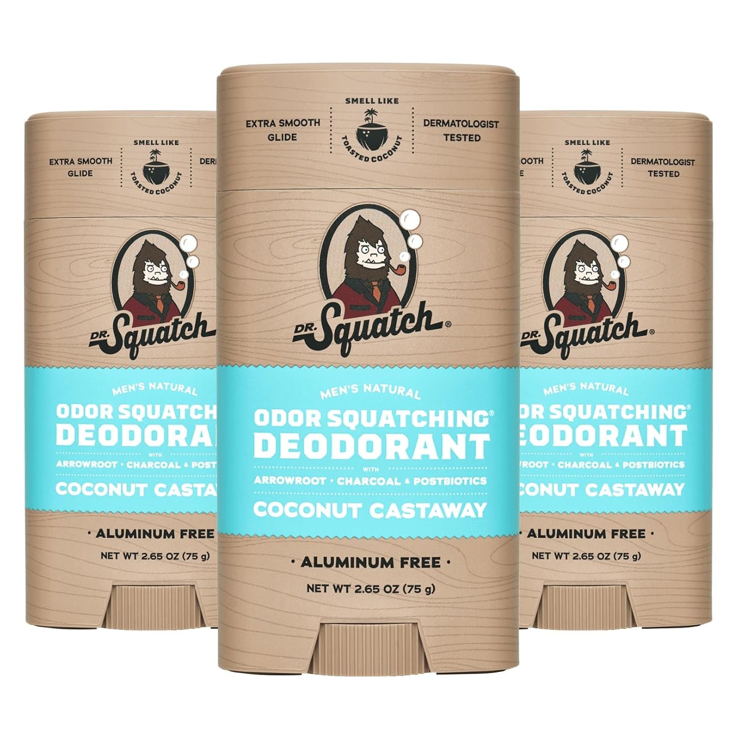 Dr. Squatch Natural Deodorant for Men - Odor-Squatching Formula