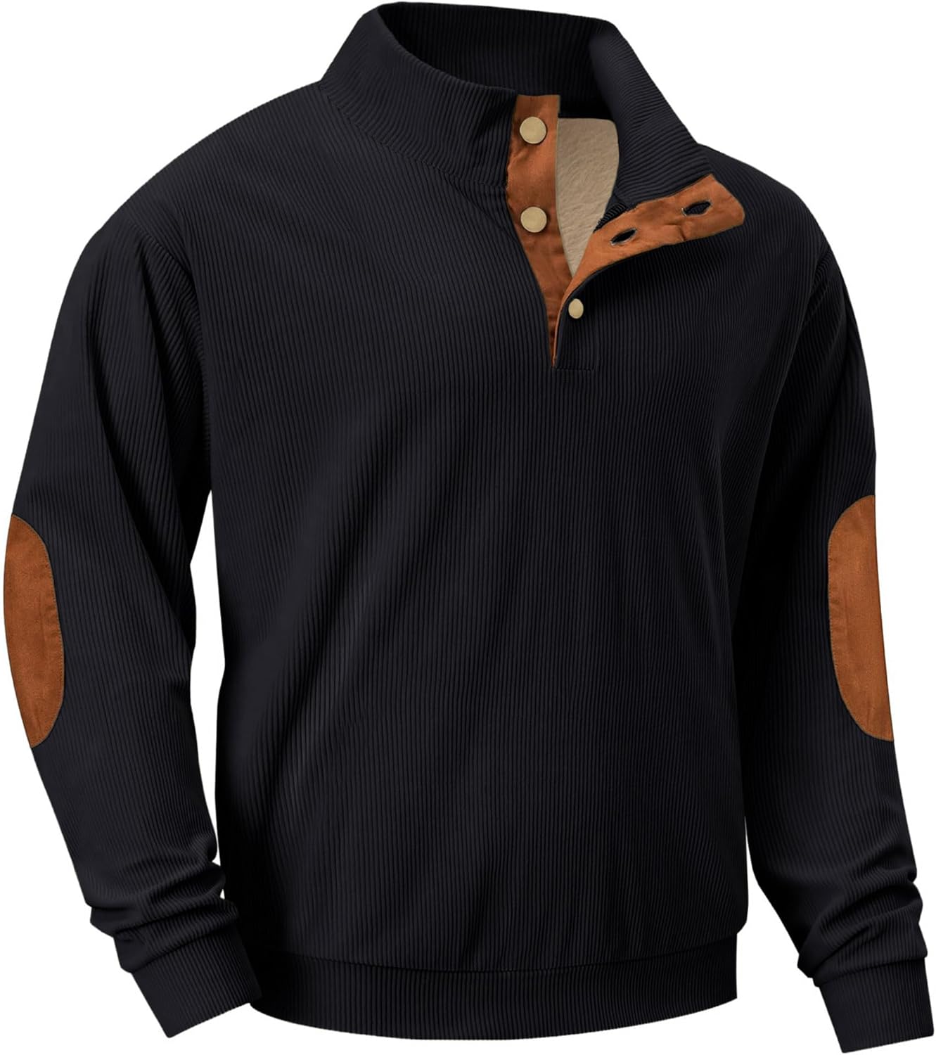 Heavyweight Fleece Corduroy Sweatshirts for Men - Stylish Comfort