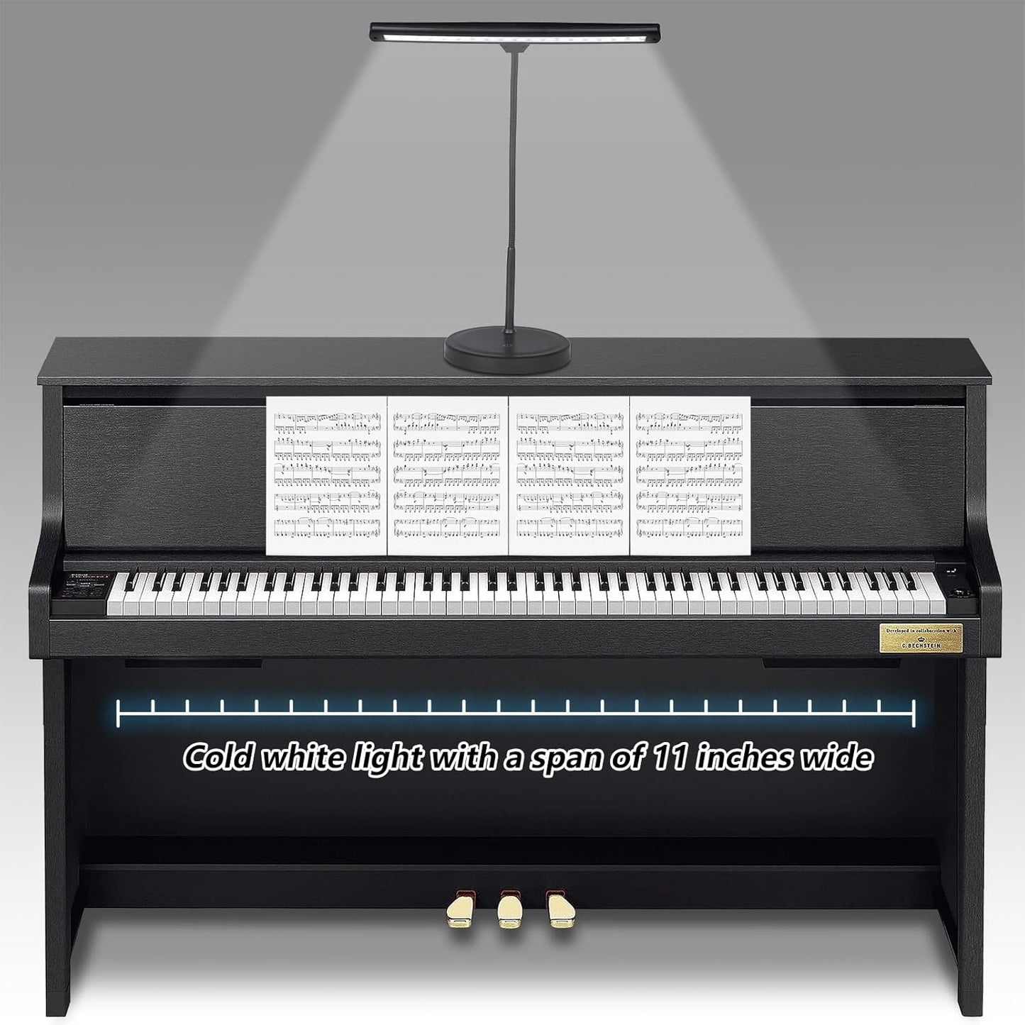 18 LED Piano Music Light with Adjustable Stand for Musicians