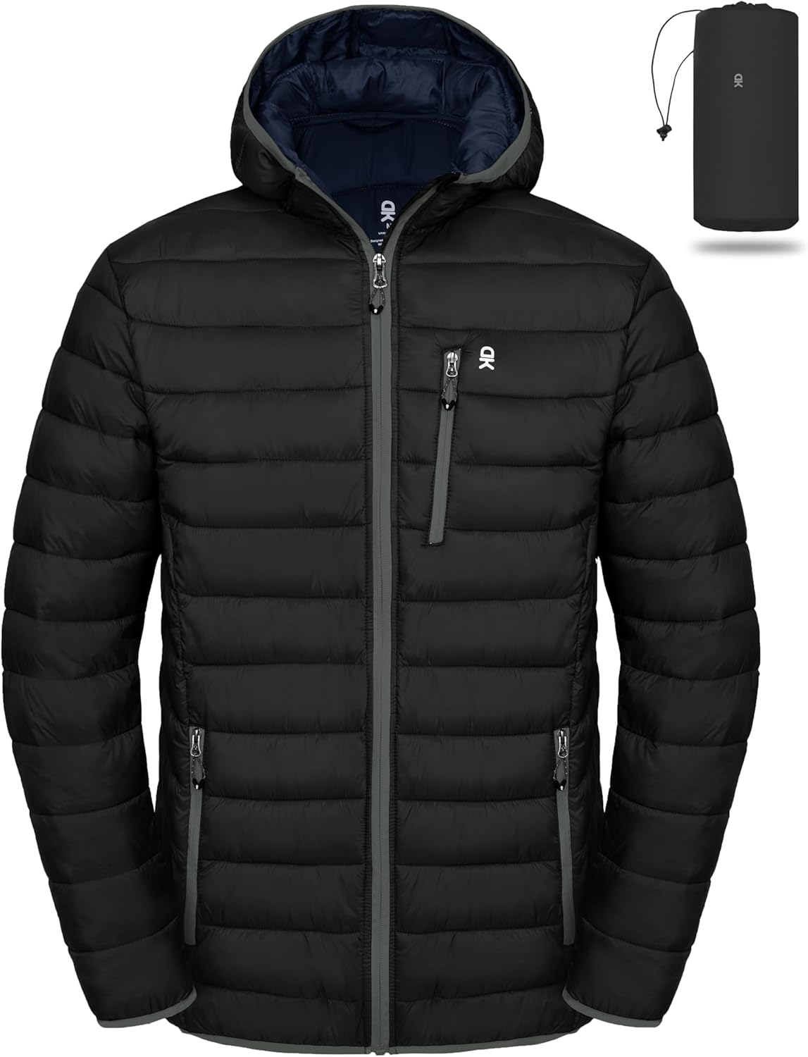 Little Donkey Andy Men's Packable Puffer Jacket for Winter