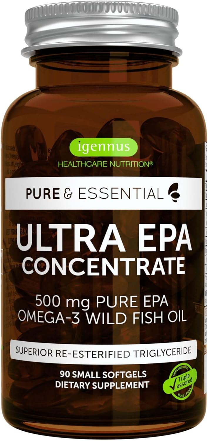 Igennus Ultra Pure Omega-3 EPA 500mg for Heart Health