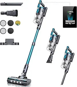 BuTure Cordless Vacuum Cleaner with 38Kpa Suction Power